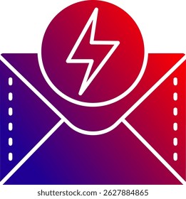 Design de ícone de vetor Shock Line