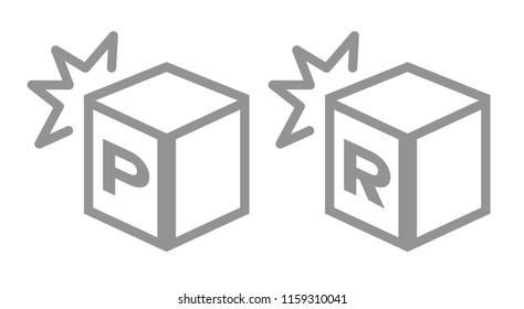 shock resistance icon . vector