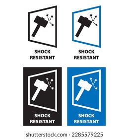 Signo de información de vector resistente a choques verticalmente
