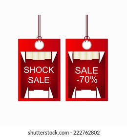 shock sale tag halloween