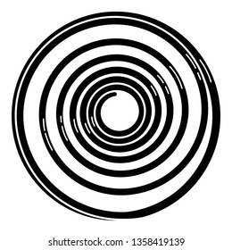 Shock spring icon. Simple illustration of shock spring vector icon for web design isolated on white background