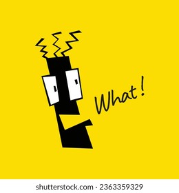 Shock and surprise cartoon reactions.