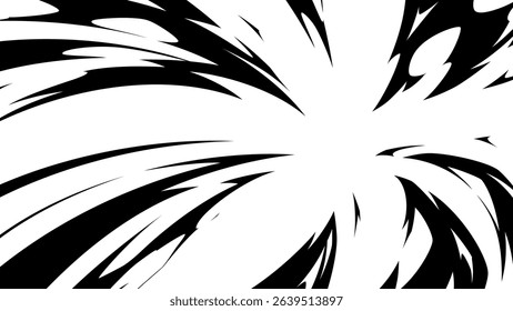 Shock wave effect silhouette background illustration_16:9