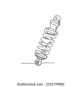 shockbreaker motor continuous line vector design