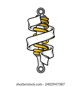 Shockbreaker and ribbon vector design 