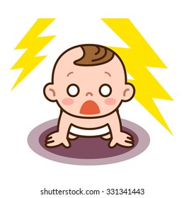 Shocked baby