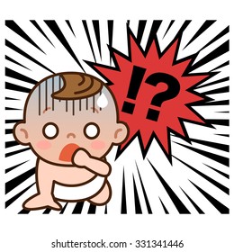 Shocked baby