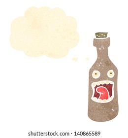 shocked bottle cartoon character