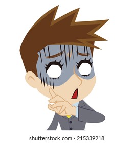 Shocked businessman