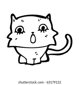 Shocked Cat Cartoon Stock Vector (Royalty Free) 63179122 | Shutterstock