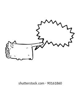 shocked cat farting cartoon