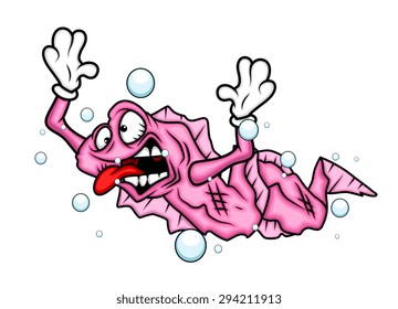 Shocked Eel Fish Vector