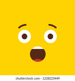 Ícone emoji chocado vetor de design