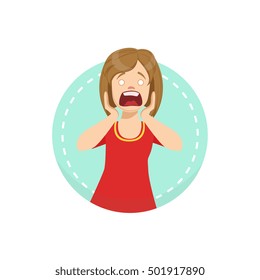 Shocked Emotion Body Language Illustration