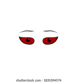 shocked expression from red eyes demon and devil series