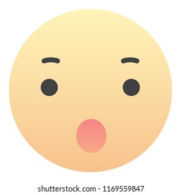  Shocked Face Emoticon Emoji Sign