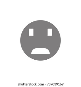 Shocked Face Smiley Icon. Web element. Premium quality graphic design. Signs symbols collection, simple icon for websites, web design, mobile app, info graphics on white background