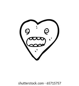 shocked heart cartoon