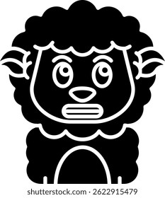 Design de ícone de vetor de linha com choque