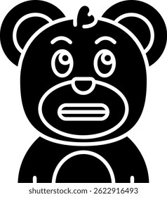 Shocked Line vector Icon Design
