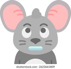 Shocked Line vector Icon Design