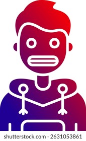 Design de ícone de vetor de linha com choque