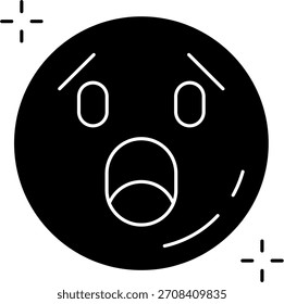 Diseño de ícono de Vector de línea impactada