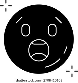 Diseño de ícono de Vector de línea impactada