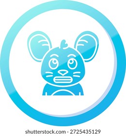 Shocked Line vector Icon Design