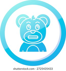 Shocked Line vector Icon Design