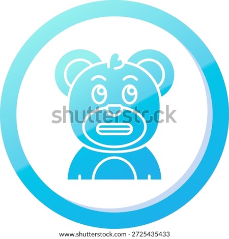 Shocked Line vector Icon Design