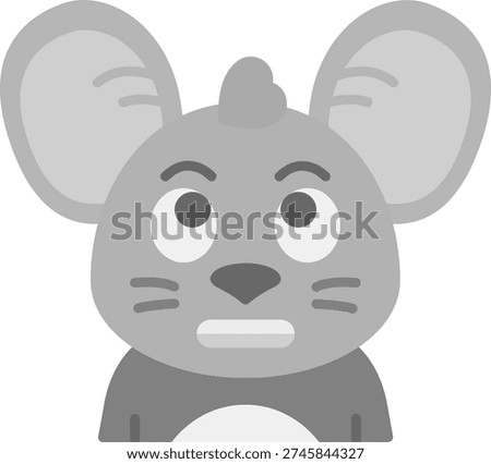 Shocked Line vector Icon Design