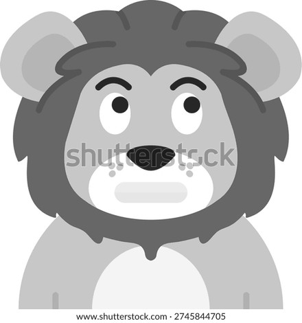 Shocked Line vector Icon Design