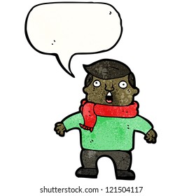 caricatura de un hombre impactado