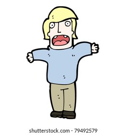 shocked man cartoon
