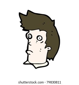 shocked man staring cartoon