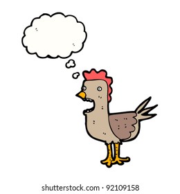 shocked rooster cartoon