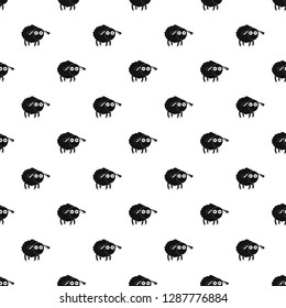 Shocked sheep pattern seamless vector repeat geometric for any web design