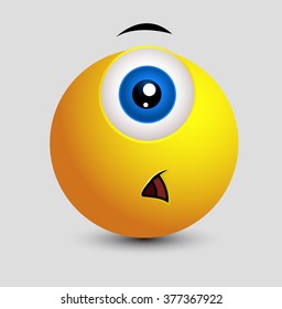 Shocked Single Eye Smiley
