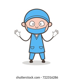 Shocked Surgeon Doctor Expression Vector