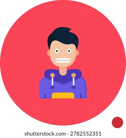 Shocked vector Icon Design Illustration