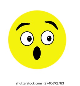 shocking emotion face yellow color expression feeling shock awe mouth
