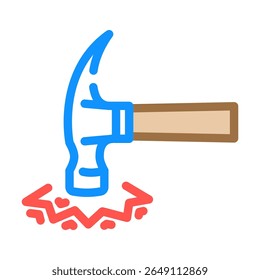 shockproof color icon vector. shockproof sign. isolated symbol illustration