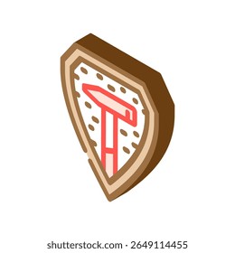 ícone isométrico à prova de choque vetor. sinal à prova de choque. ilustração de símbolo isolado