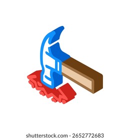 shockproof isometric icon vector. shockproof sign. isolated symbol illustration