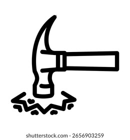 ícone de linha à prova de choque vetor. sinal à prova de choque. símbolo de contorno isolado ilustração em preto