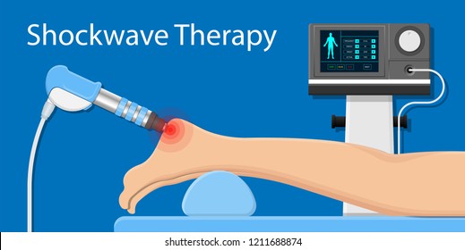 Shockwave therapy SWT physiotherapist treat muscular disorder back neck physical tennis Elbow muscle stimulator ultrasound calcific tendonitis