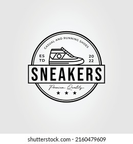 Shoe Badge Logo Vector Illustration Design Stock Vector (Royalty Free ...