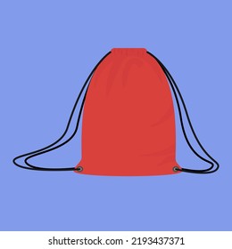 Shoe bag, backpack, illustration, vector