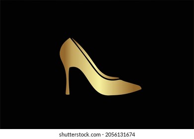 SHOE Basic and elegant minimal artistic design in initial based Icon logo-vector